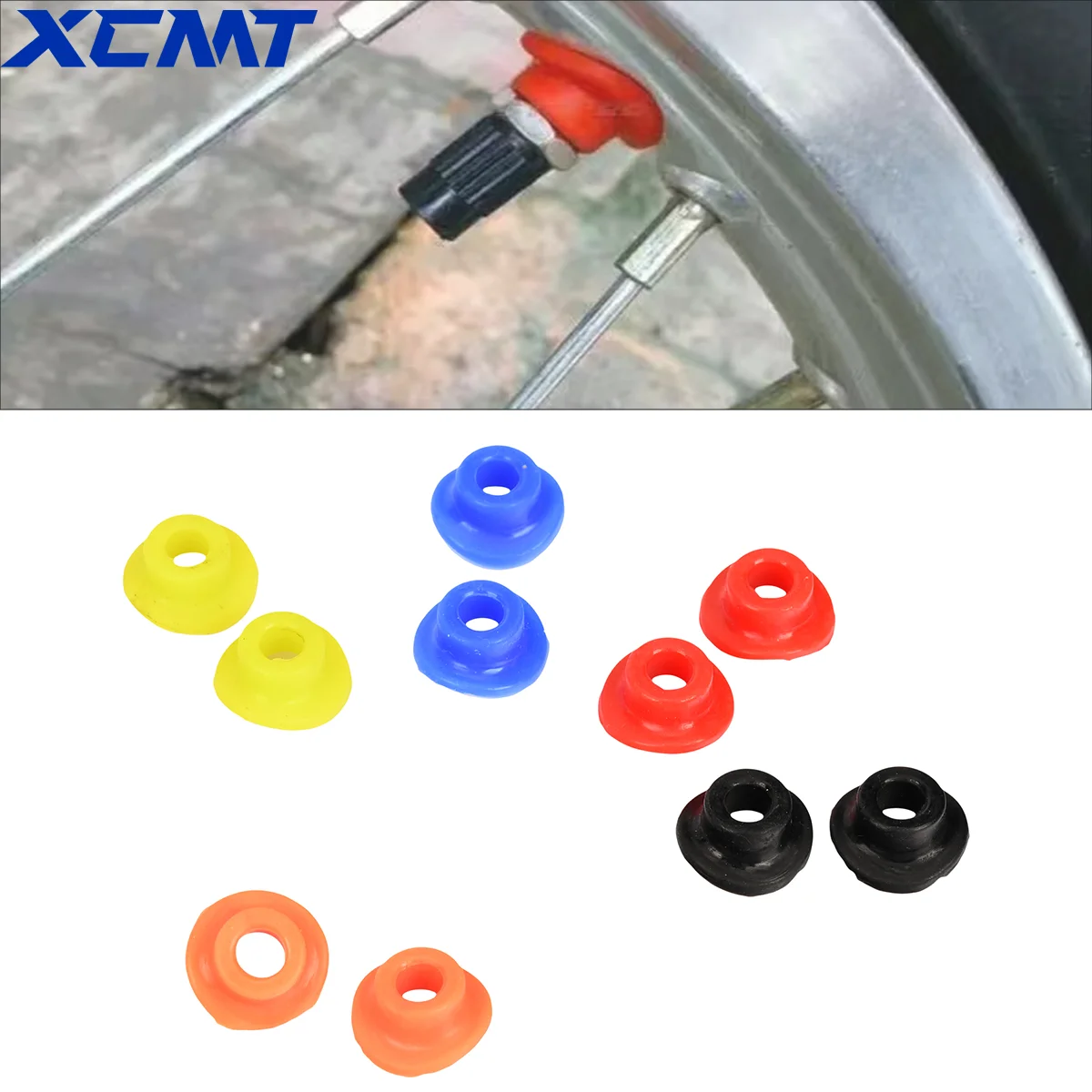 

Motorcycle Silicone Air Valve Dust Mud Guards Mouth Washers Seal Gasket For ATV UTV Dirt Bike Suzuki Yamaha Honda KTM Universal