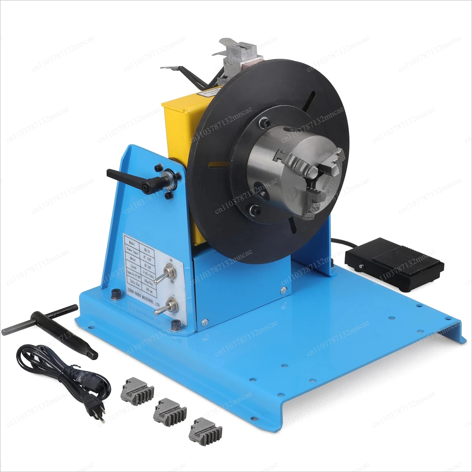 80 Chuck Turntable High Accuracy Table for Cutting Grinding Assembly Tasks Professional 10KG Rotary Welding Positioner