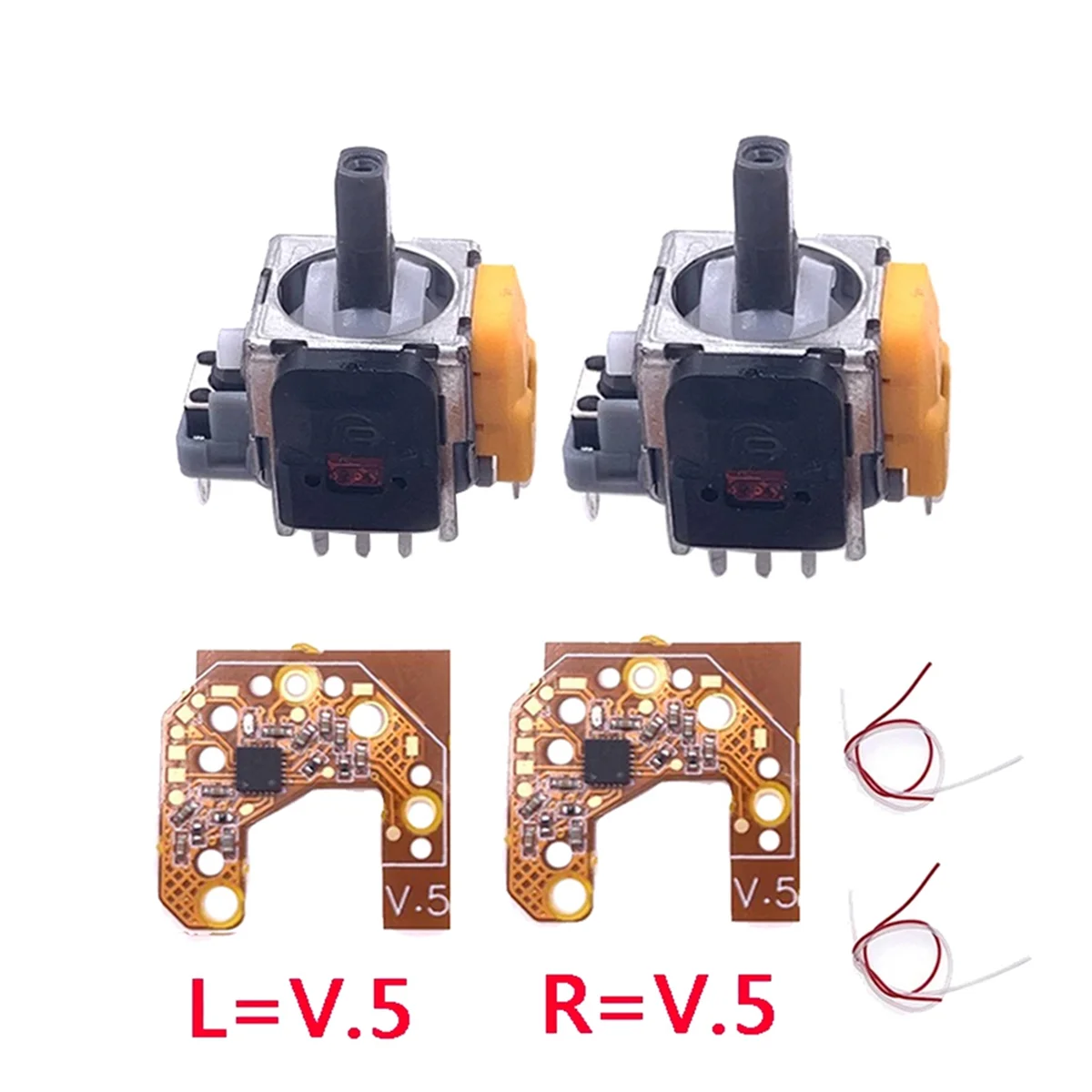 2PCS Hall Joystick+Calibration Board for PS4 Gamepad Hall Effect & Hall Joystick Center/Outer Ring Calibration