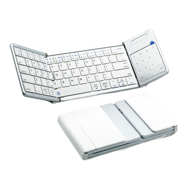 Foldable Bluetooth Keyboard Mouse Combo Ultra Light  Portable For Tablet Tablet Smartphone Laptop Business Travel Office Work