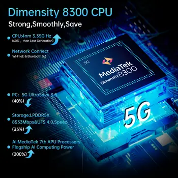 Unihertz Shark 3 od 8849 Robustní smartphone Android 14 3K AMOLED displej 32GB RAM 512GB ROM Dimensity 8300 CPU Mobilní telefon 10 nejlepší prodej mobilní aplikace QUP - №6