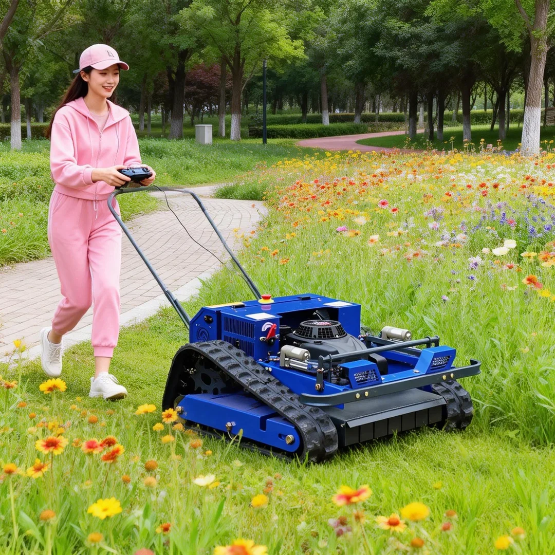 

Индивидуальная практичная газонокосилка с дистанционным управлением — ширина скашивания 550 мм для работы на склонах чайных плантаций