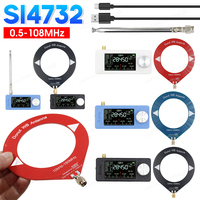 SI4732 Portable Mini Radio 0.5-108MHz AM FM Pocket Receiver All Band SWR MW VHF USB LSB HF Radio IPS Screen with 2pcs Antenna
