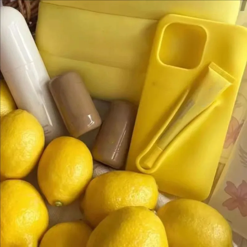 Лето НОВИНКА Зеркало для макияжа Сумка для хранения солнцезащитная линия Румяна для щек Lemontini Блеск для губ мягкий крем для лица Глазурь Mil Косметика