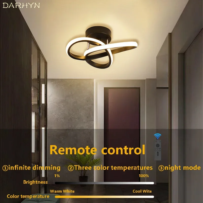 

Modern LED Ceiling Light Smart Remote Control Lighting Bedroom Living Room Corridor Staircase Balcony Hotel Led Lighting Lamps