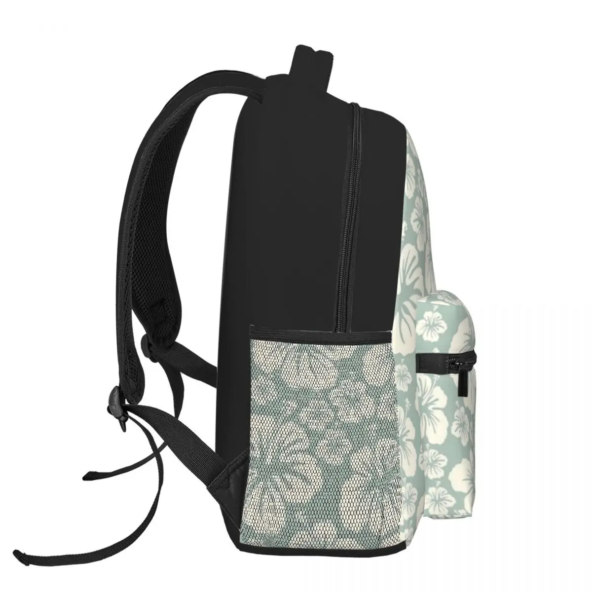 Sage Green Hibiscus tropis Aloha Hawaii kelapa gadis ransel anak perempuan remaja wanita tas sekolah bepergian ransel Laptop 16 inci