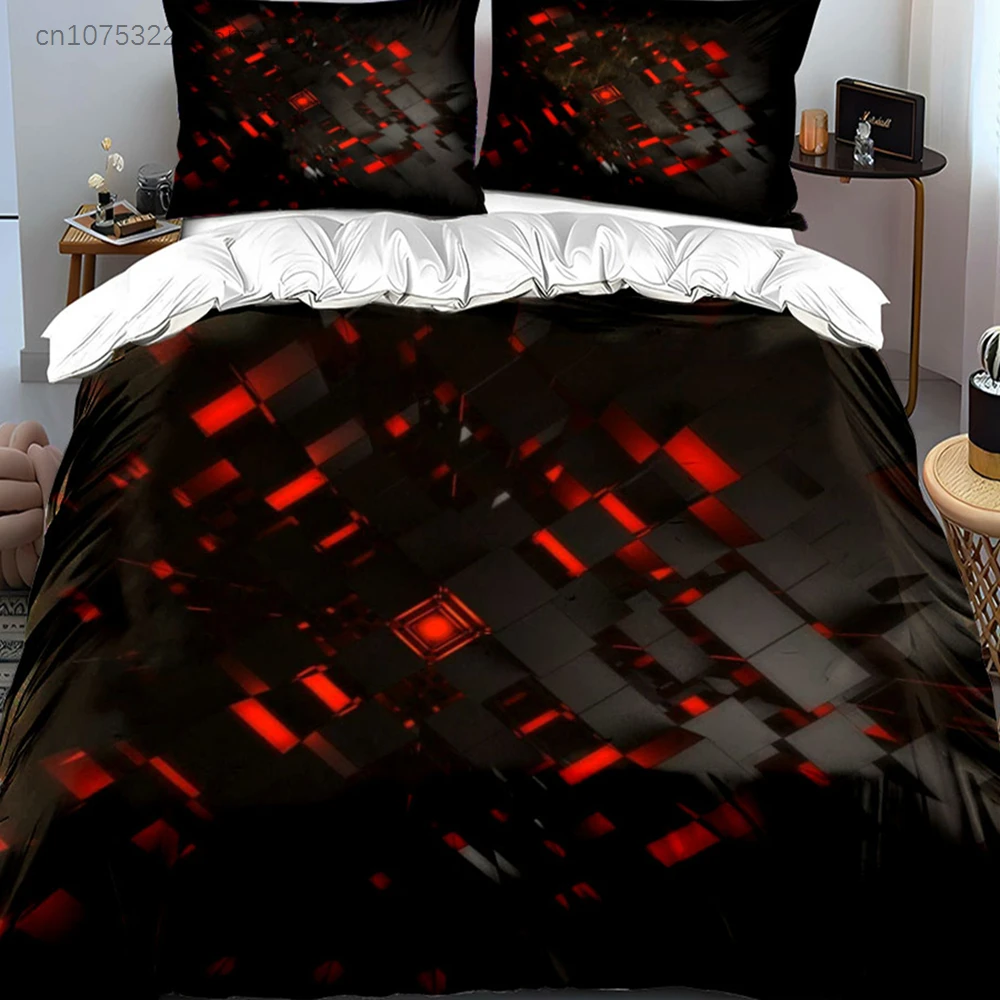 Modern Geometric Three-Piece Decor Set Multiple Sizes kid's And adults' Bedroom Exquisite 3PC Bedding set, Gift
