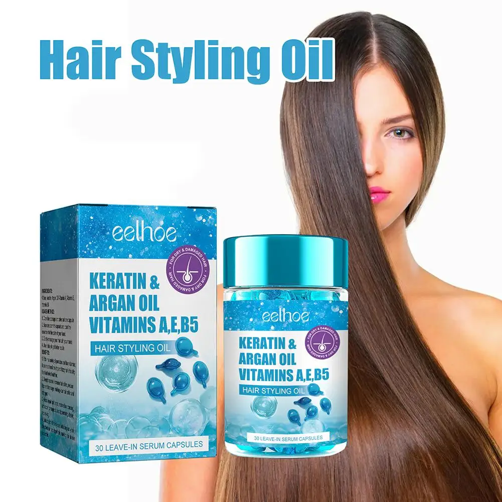 Silky Hair Capsule Keratin Treatment Reduce Splits Rough Damaged Soften Conditioners Straighten Anti Dry Soothing Curly Nou Z3o1