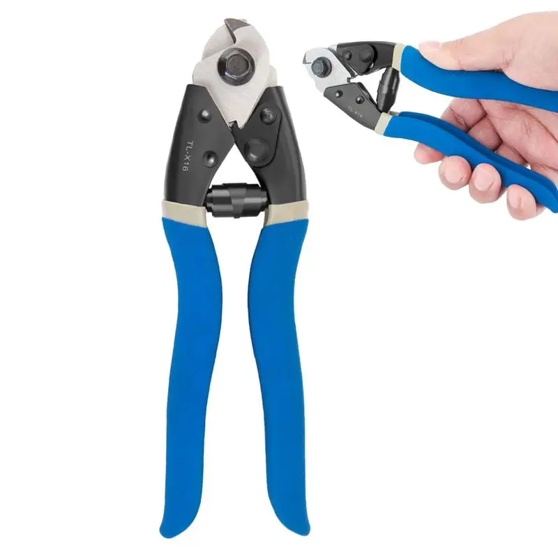 

Bike Brake Cable Cutter Multipurpose Metal Cable Cutter Tool Ergonomic Cutter Tool For Brake Cables Shifter Cables Blue Cable