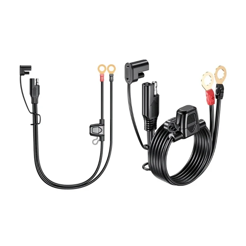 Professional SAE Connector 2 Pin Quick Disconnect Plug SAE to ORing Terminal Harness Motorbikes Extension Cable