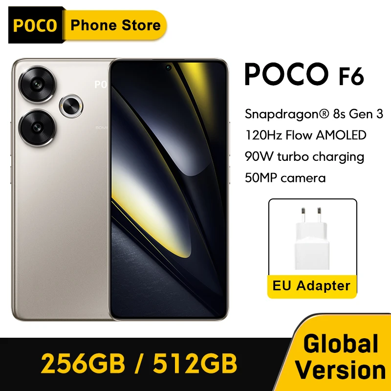 POCO F6 5G Глобальная версия мобильного телефона