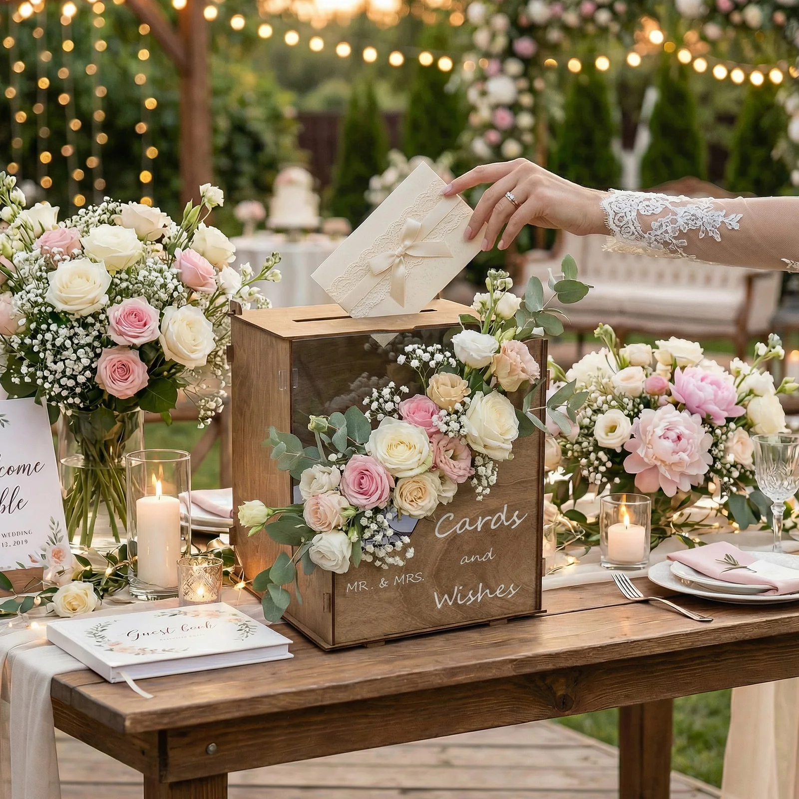 صندوق بطاقات الزفاف الدافئ مع - مراجعة Wedding Card Box وسعره
