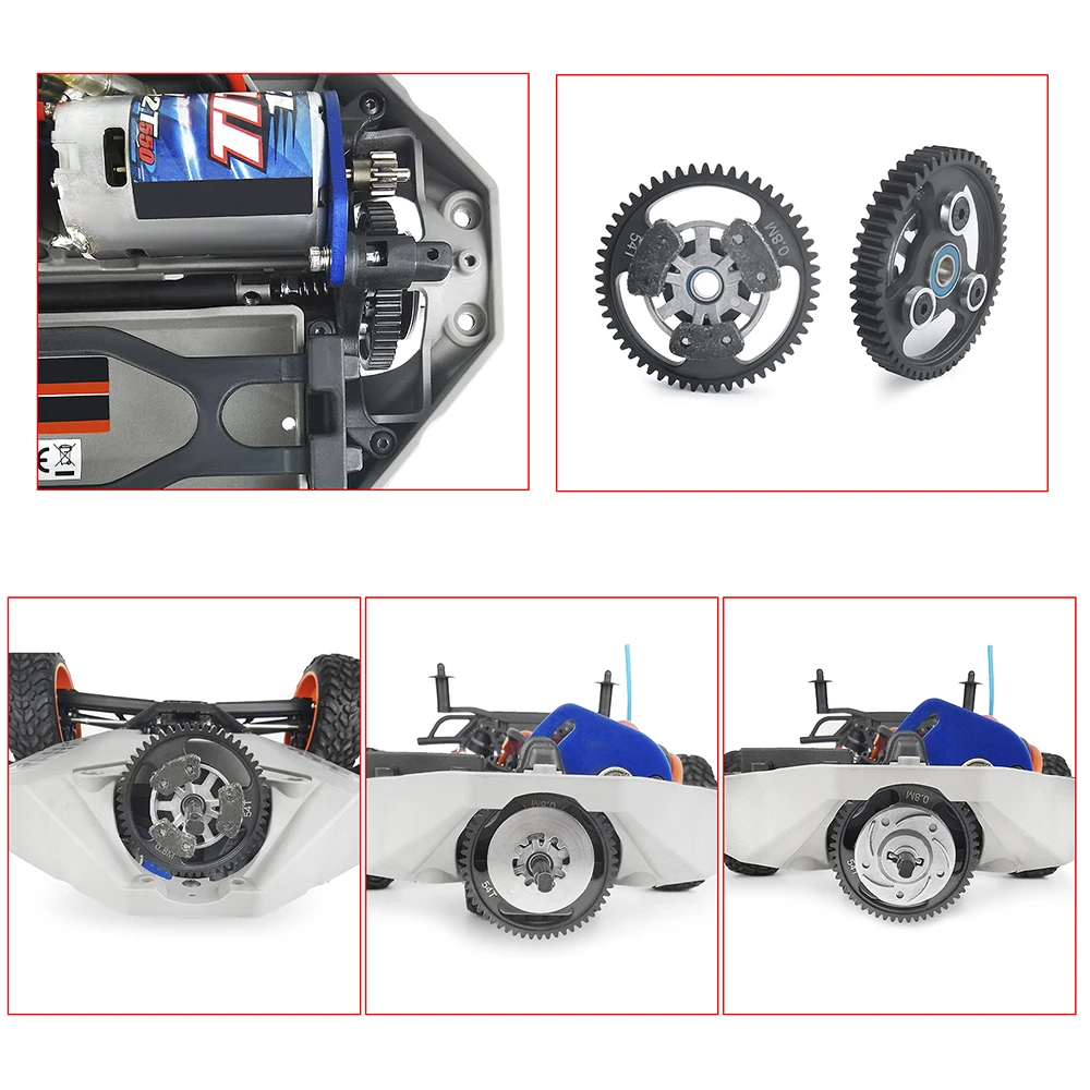 Engrenage de voiture RC en acier YOSOO M1.5 avec vis de réglage M5