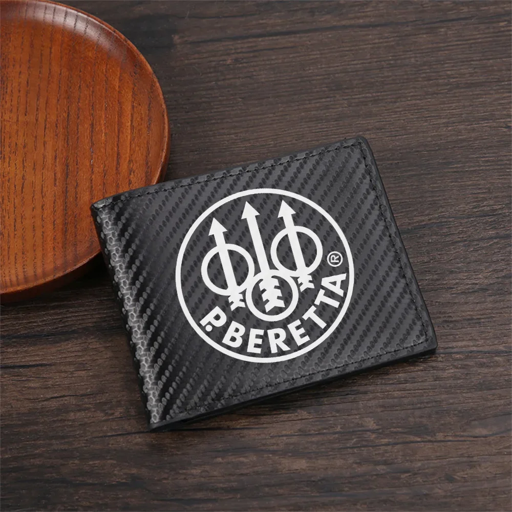 White arrows circles logo design Men's Wallets Simple Business Modern Stylish Printing Design Gifts For Father Boyfriend Christm
