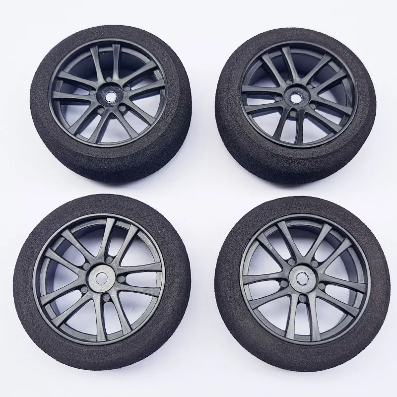 

4Pcs 66mm Sponge Foam Wheel Tire Tyre for 1/10 RC Buggy RC Off-Road Car Racing Rally Car Drift Car HSP Sakura Tamiya