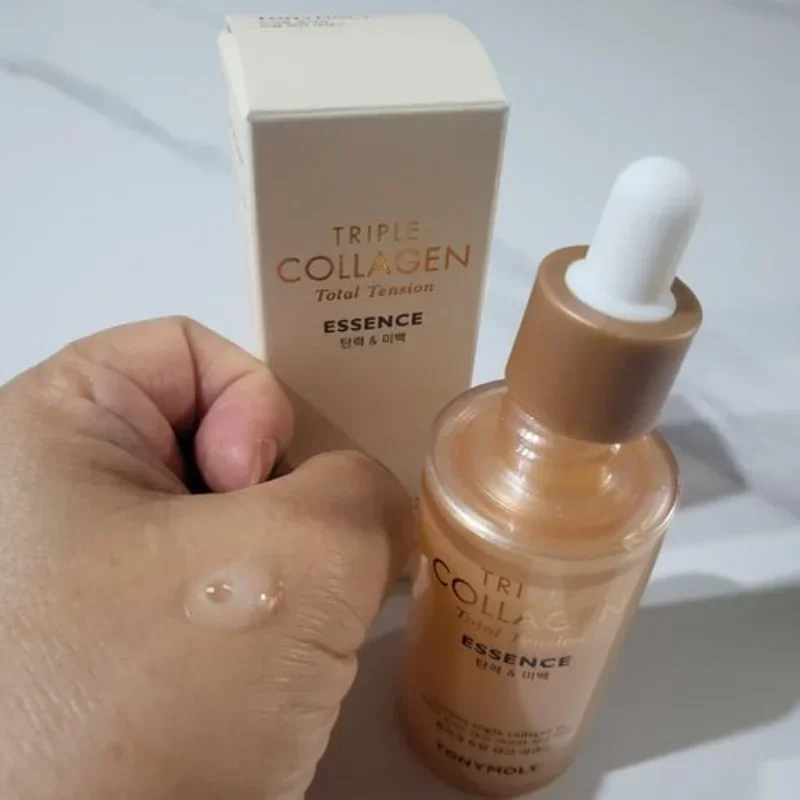 Korea Tonymoly Triple Collagen Total Tension Essence 50ml Nourishing Whitening Anti-aging Anti-wrinkle Moisturizing Skin Care