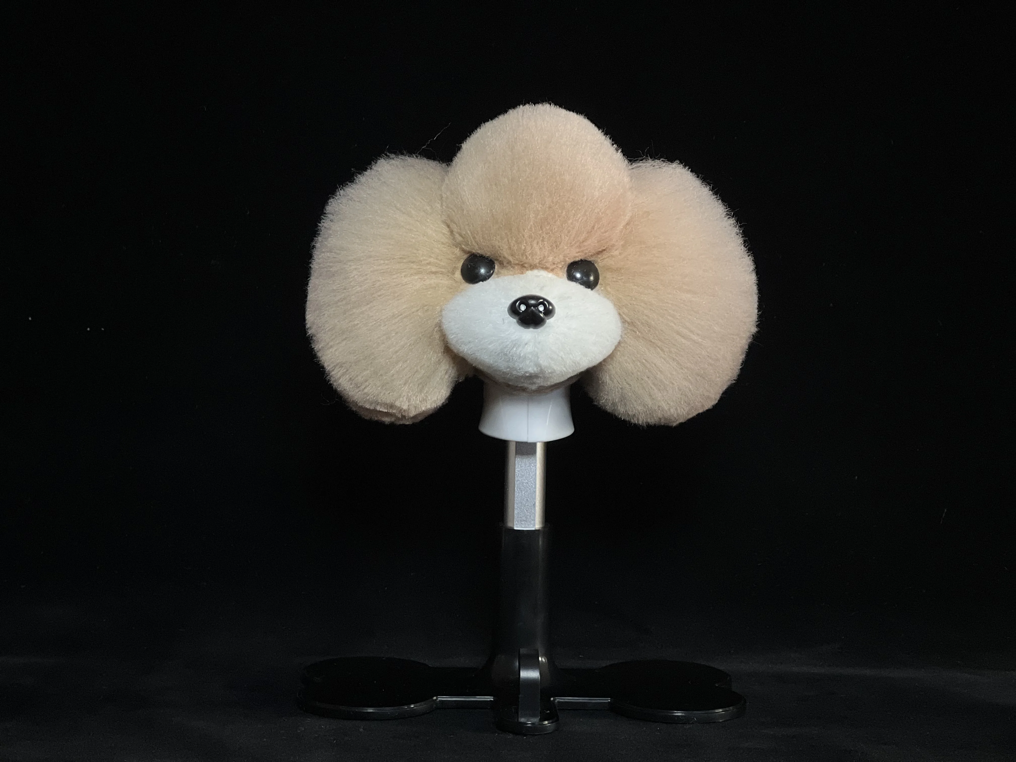 Teddy Bear Professional Head Wigs Only Pet Grooming Tool Groomer Trimming Practice Model Dog Head Fur (No Head Model)