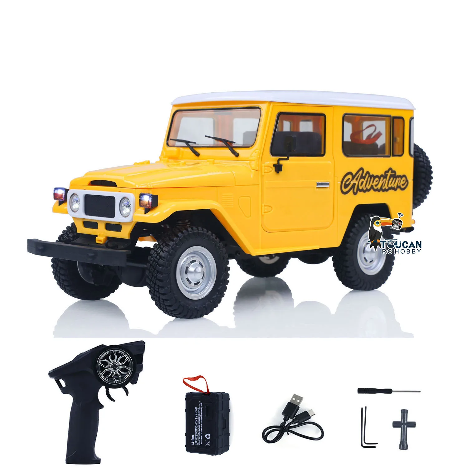 

4x4 1/16 HG RC Off-road Crawler Vehicle FJ40 Electric Rock Crawler Car 2.4G Remote Control for Lovers