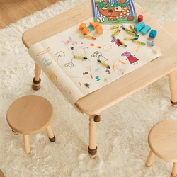 гостиная стулья Small Round Stool Nordic Kid Furniture Full Solid Wood Children's Hard Maple Backless Chair Shoe Changer Stools