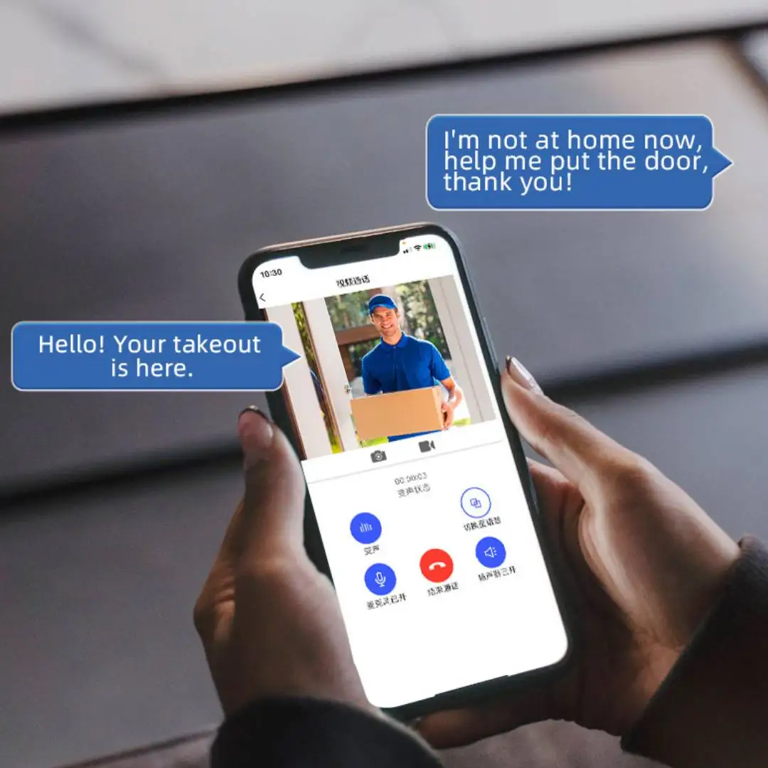 U9 جرس باب يتضمن شاشة عرض فيديو لاسلكي فيديو إنترفون كاميرا مراقبة مع غطاء المطر الشمسي طويل الاستعداد حماية الأمن عين القط