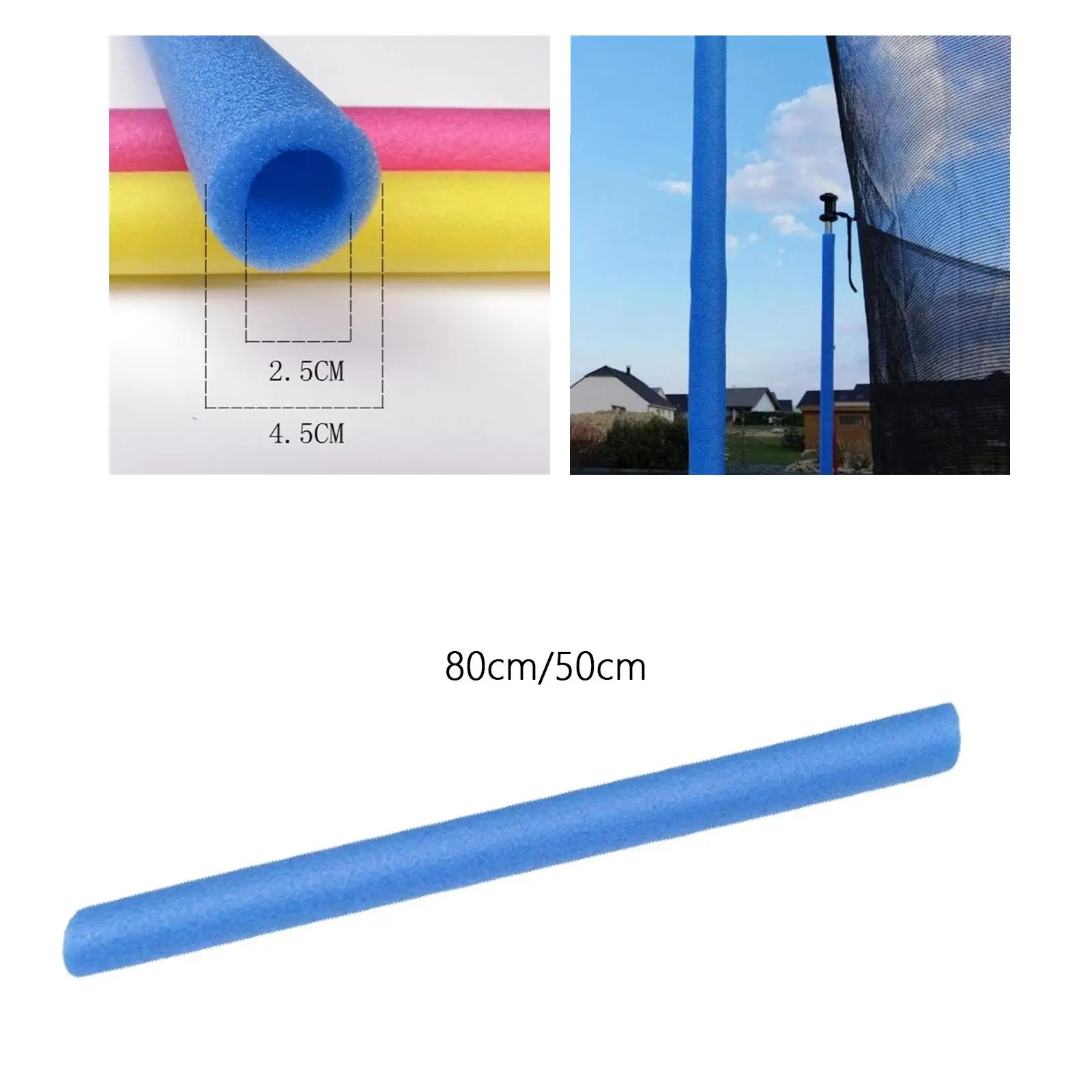 Padding Fence Protector for Trampoline Enclosure Poles Sponge Foam Sleeve Replacement for Indoor Trampoline