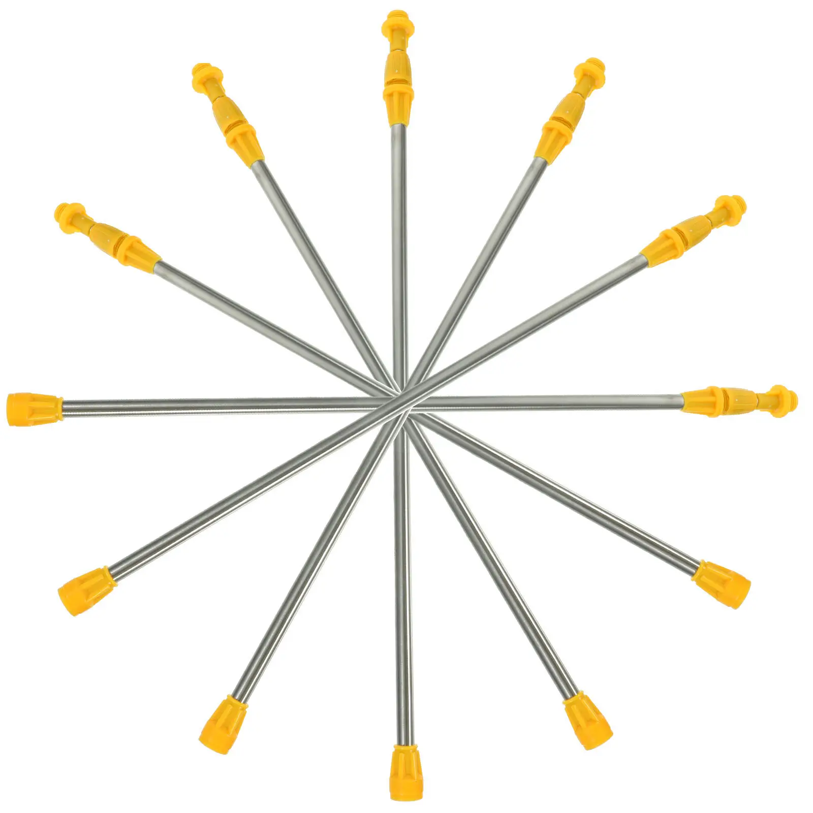 6Pcs Stainless Steel Plant Sprayer Rods Telescopic Hose Wand Replacement Sprayer Extension Rod Washing Nozzle Rod