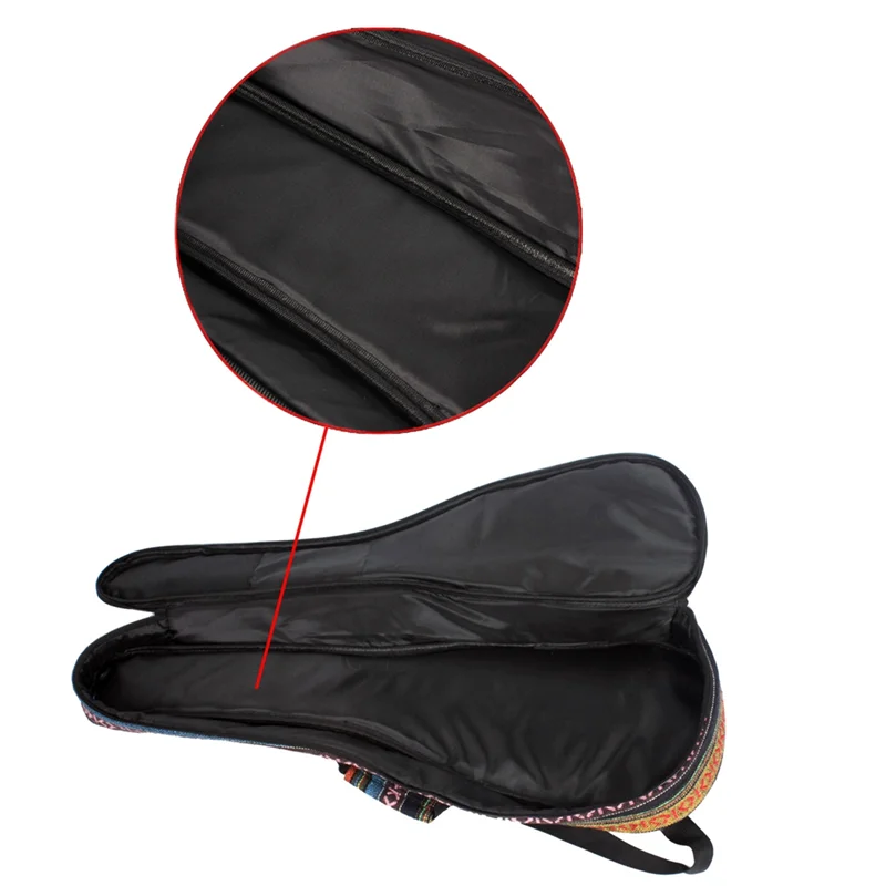 

A06F-23-дюймовая концертная сумка для укулеле, чехол для укулеле, мягкая толстая хлопковая подкладка с регулируемыми ремнями