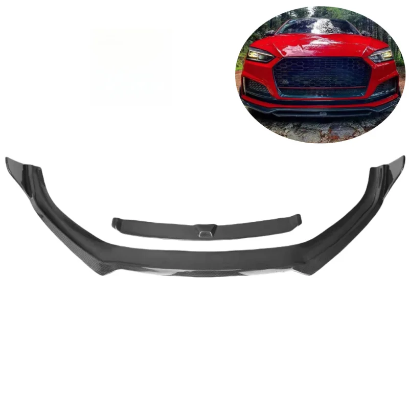 

Suitable for 2017-2019 Audi B9 A5 S5 KB Style Carbon Fiber Front Lip Body Kit