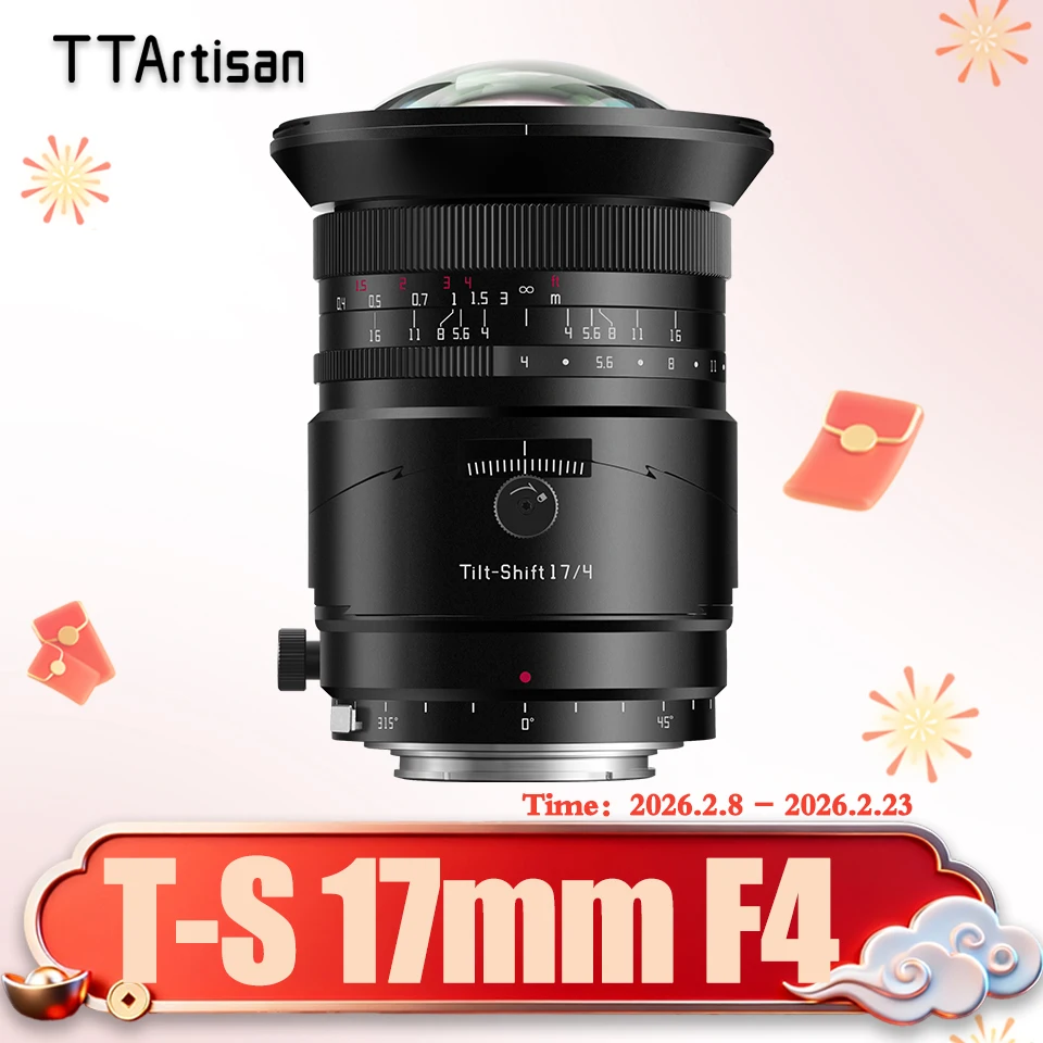 

TTArtisan Tilt Shift 17mm F4 Full Frame Manual Focus Camera Lens for Humanities Photography with Sony E Nikon Z Canon RF L GFX