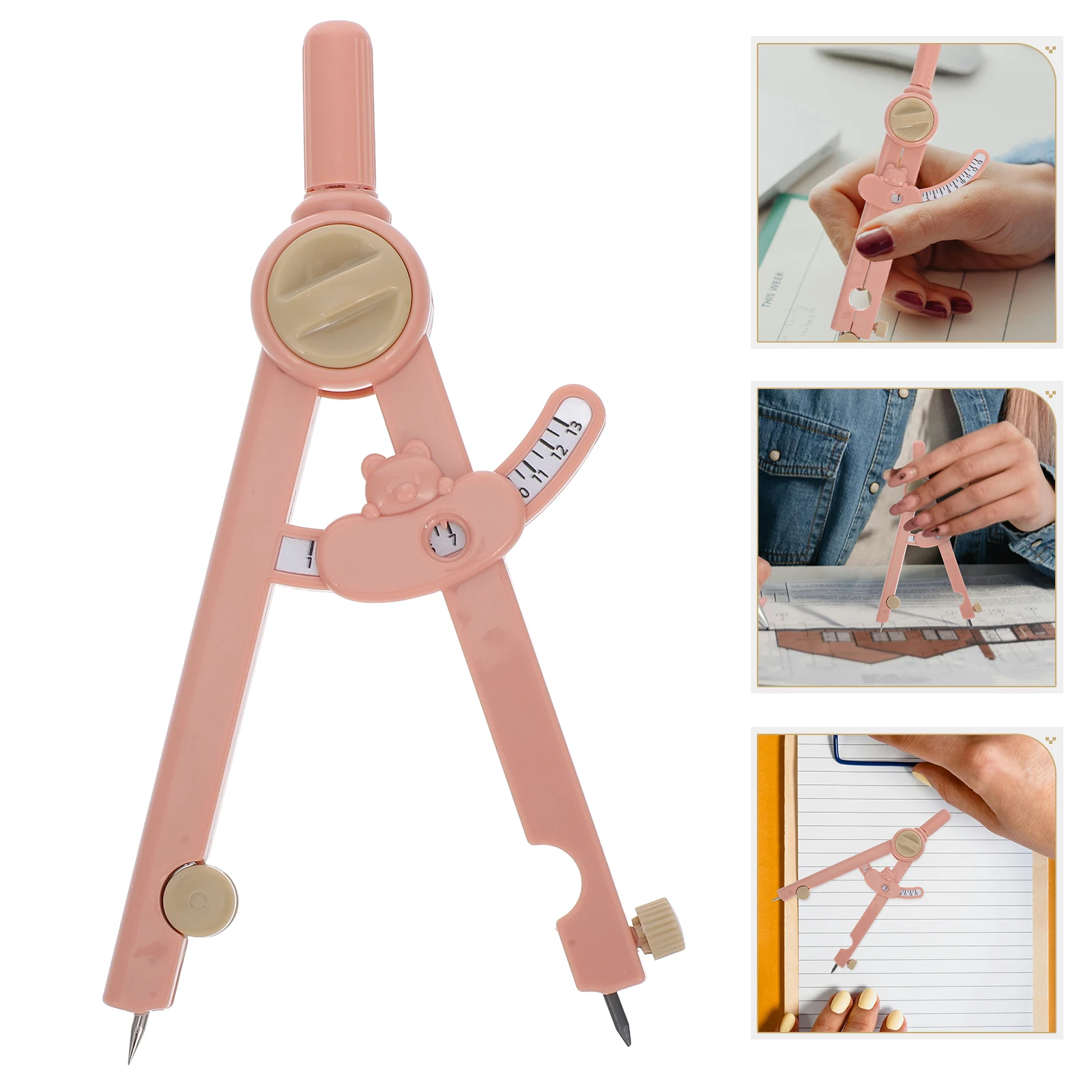 Digital Drawing Compass Multifunctional Precision Geometry Tool Lightweight Portable for School Drafting Math Woodworking