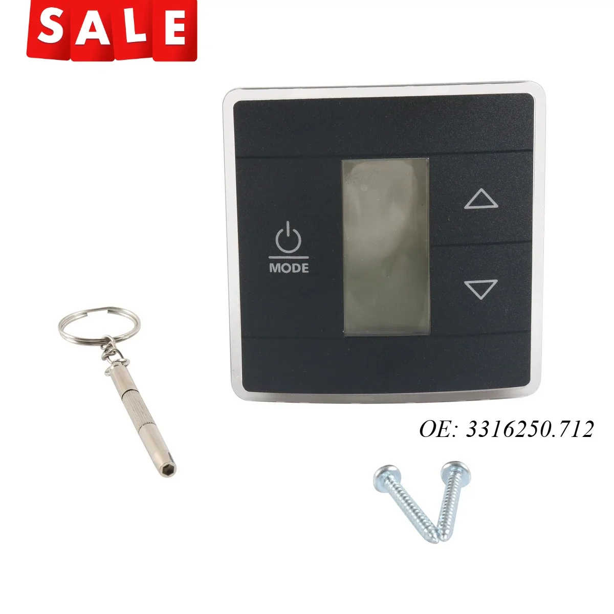 Single Zone Rv Thermostat 3316250.712 Precise Control LCD Digital Temperature Display AC CT Wall Thermostat for RVs Trailer