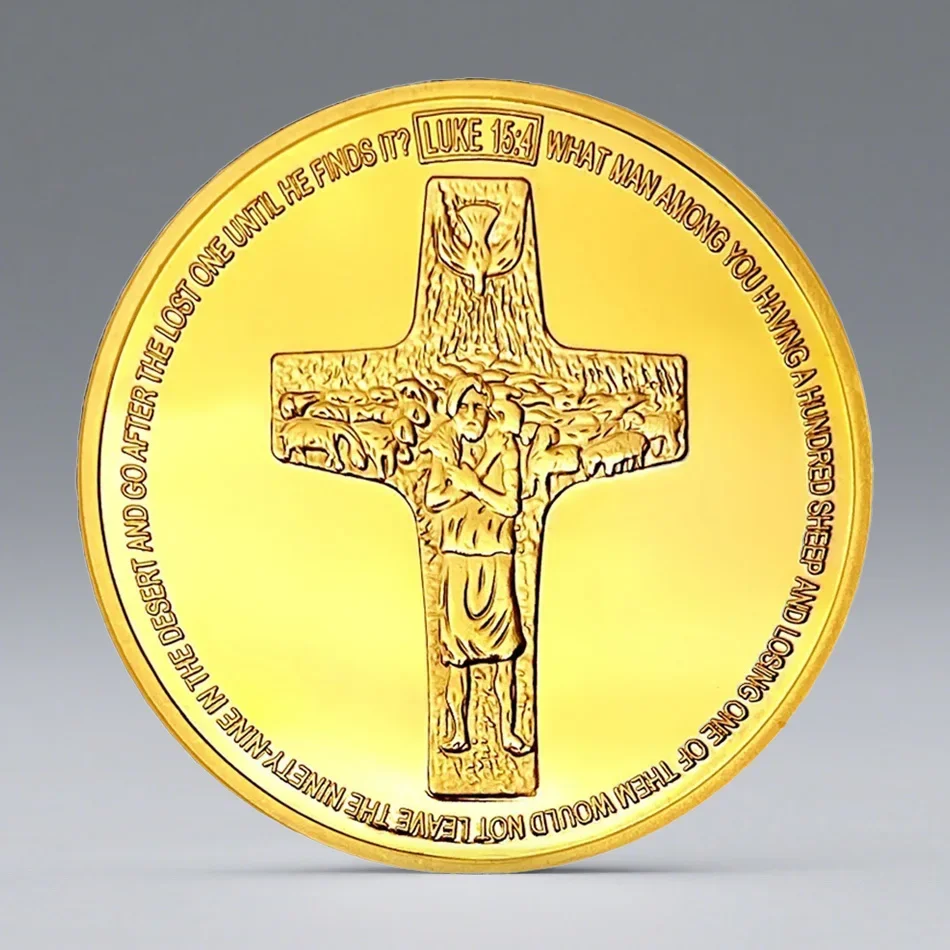 The 267th Pope Souvenir Coin Gold Plated Leo XIV Francis Commemorative Coin Creative Memorial Medal