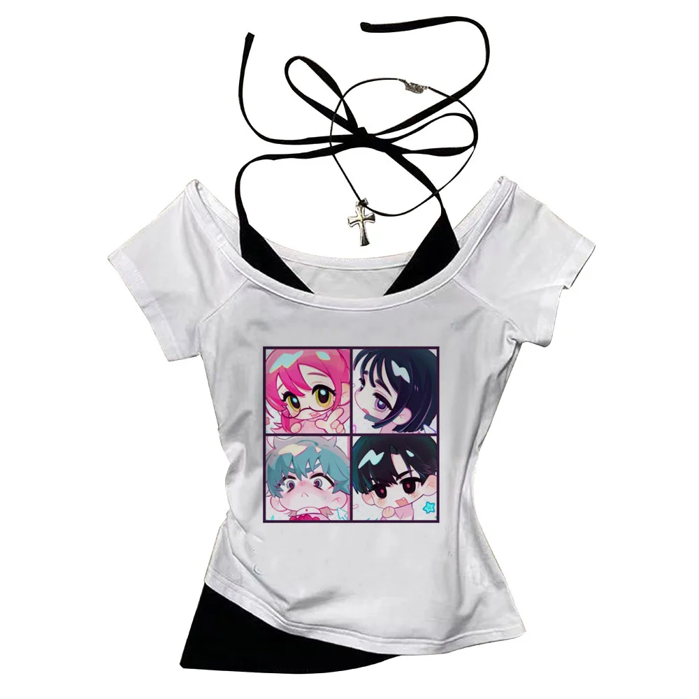 Alien Stage crop top shoujo korean fashion streetwear manga harajuku kawaii shirt funny alternative  dollette vintage japanese