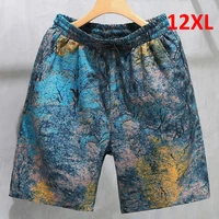 Pantalones cortos de playa Hawaianos para hombre, ropa de calle de Hip Hop, Tie-dye, talla grande 10XL 12XL, Verano