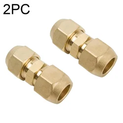2PCS Nipple Copper Pipe Connector Extension For Air Conditioning Systems Double Nipple For Copper Pipes Features A Seamless