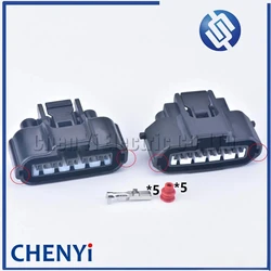 2set 5 Pin Engine Plug Female Housing Wire Harness Connector Ignition Air Flow Meter Socket For Toyota MG640945-5 90980-11024