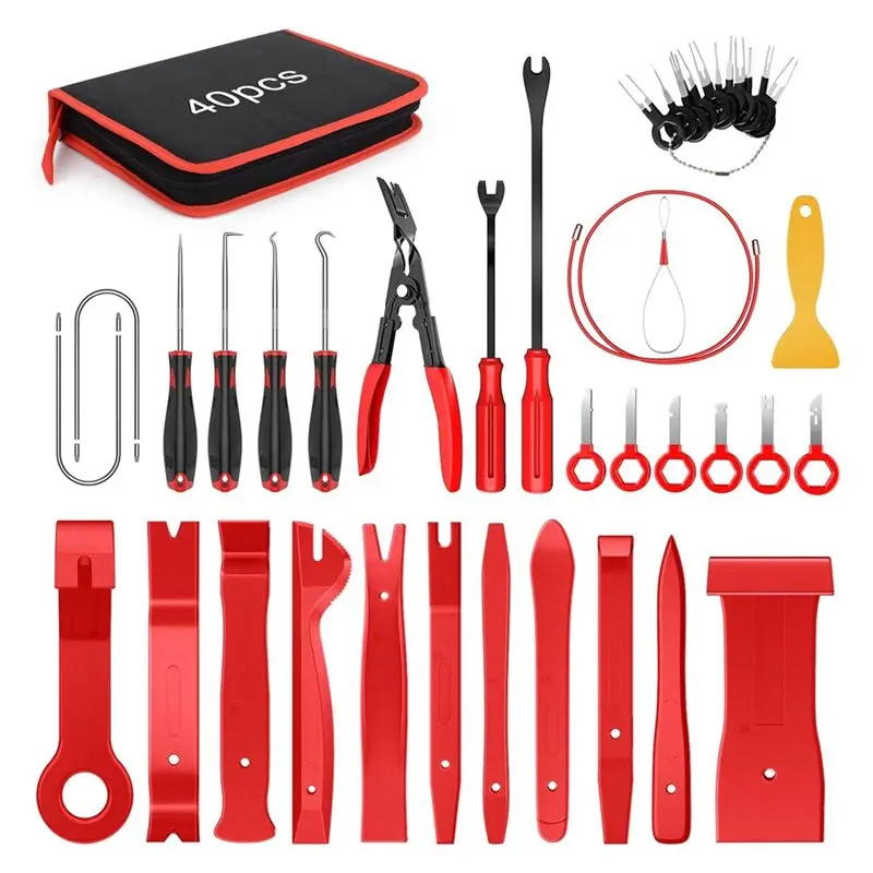 

CHCH Car Trim Removal Tool Kit(40 Pieces), Auto Terminal Removal Key& Stereo Tools For Upholstery Repair