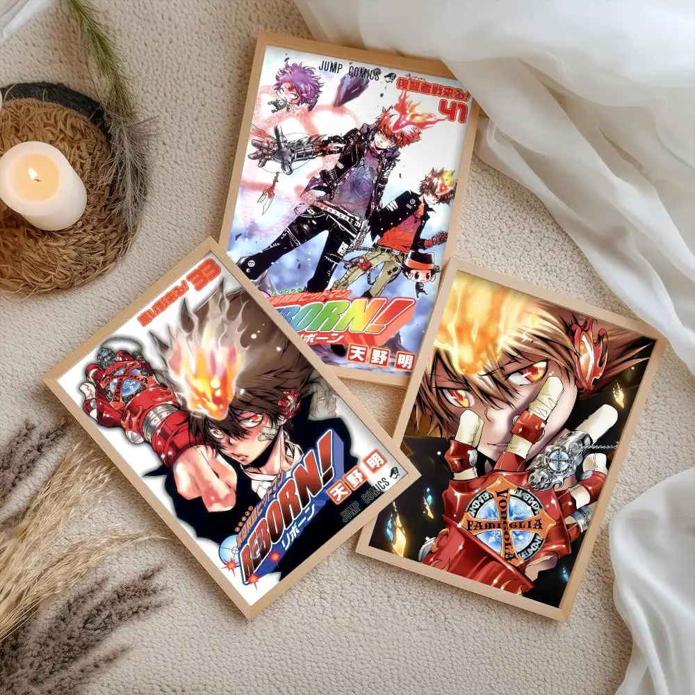 Anime H-HITMAN REBORN Poster HD Home Wall Stickers House Hallway Living Room Bedroom Bar Office Decor Art Prints
