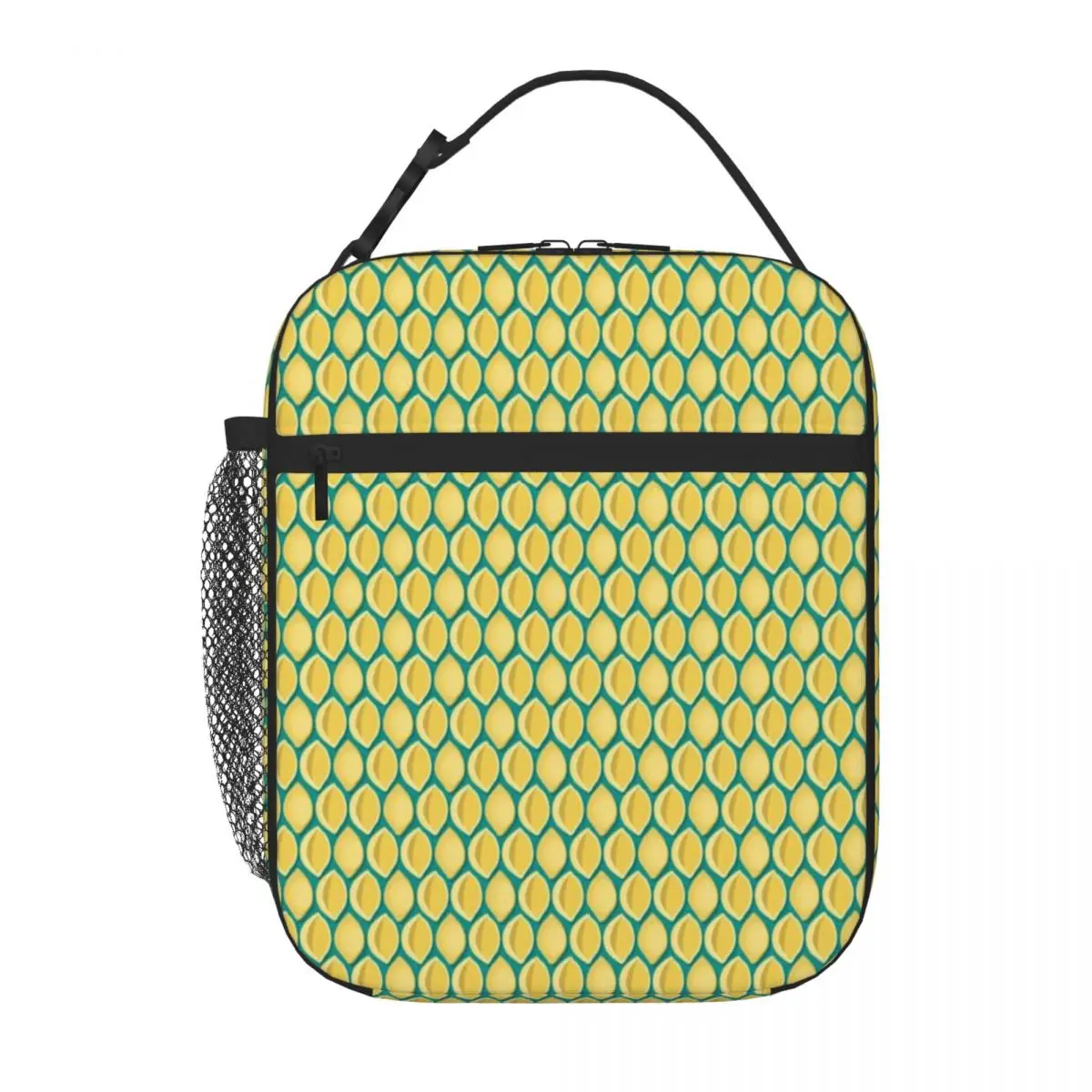 Hot Sale Pasta Conchiglie Emerald Background Preppy Meal Prep Bag Homemade Bento Lunch Bag