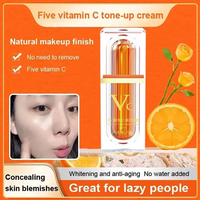 

Five Vitamin C Tone-Up Cream, Deep Hydration Makeup Cream, Moisturizing Tone-Up Cream, Hydration Waterlight Makeup Cream