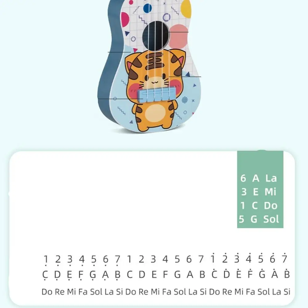 Playable Birthday Gift Rhythm Training Tools Mini Plastic Children Guitar Ukulele Beginners Guitar Toy Musical Instrument