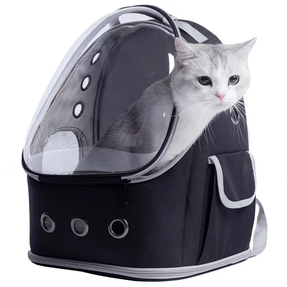 

Cat Backpack Carrier Small Animals Travel Backpack with Clear Bubble Space Capsule Travel Hiking Bag for Kitten Small Dog Pet