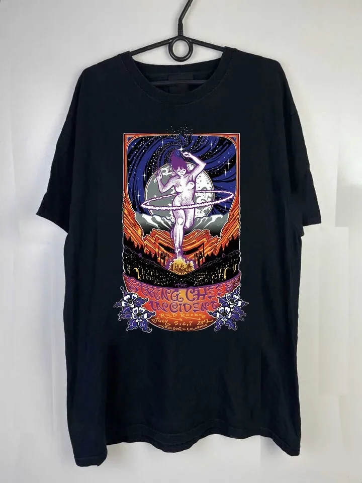 The String Cheese Incident band red rocking tee Unisex T-Shirt All Size UU687