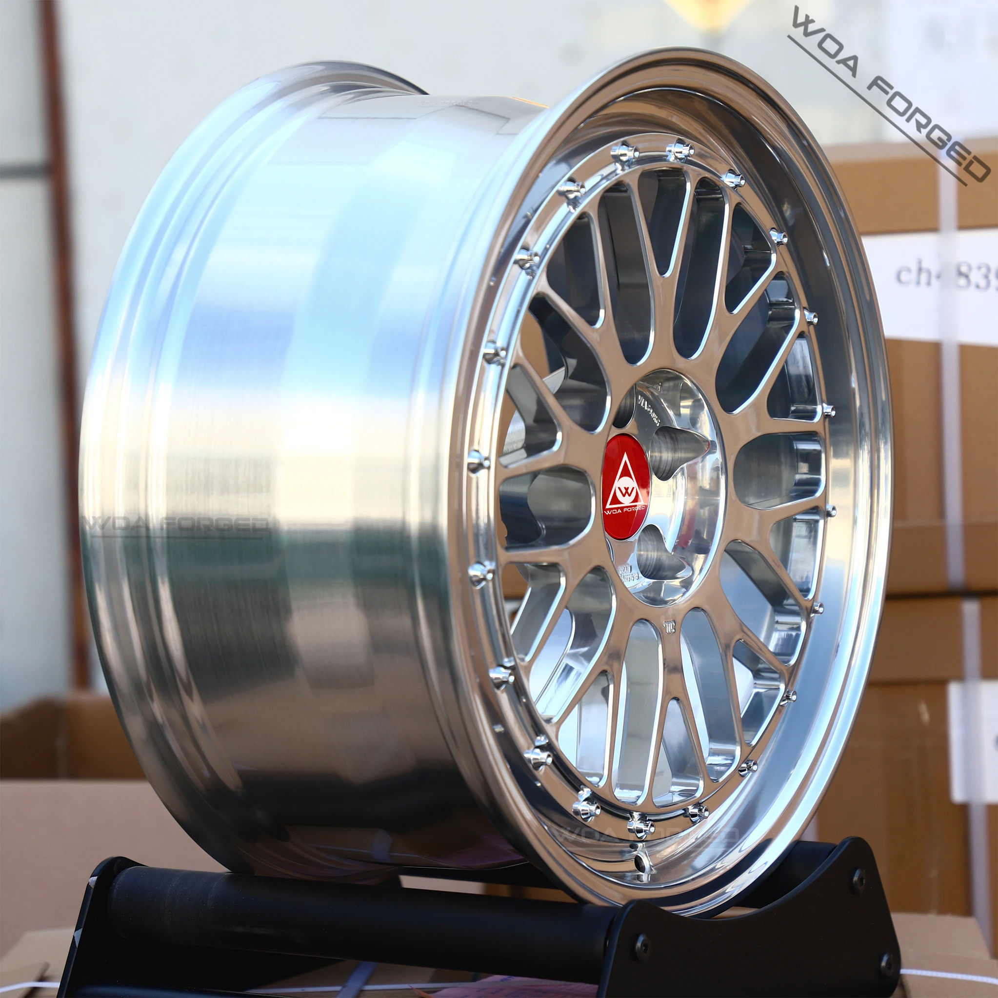 

Hot sale Custom Forged hub Lightweight Polished Brushed Chrome 2PC 3PC Design Alloy Wheel Rim 40mm 25mm 98mm ET Aluminum for BMW