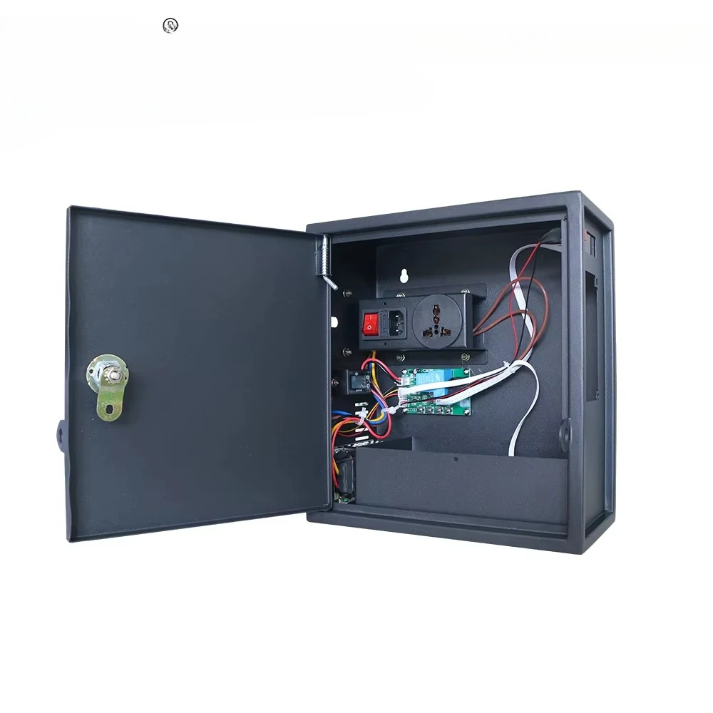 Durable metal coin-operated time control box coin slot for laundry rooms, shower rooms, parking lots, automatic equipment