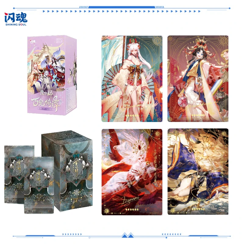 

SHINING SOUL Onmyoji Hyakki Yadan 1st Series Anime Trading Cards Mystery Box TCG Collectible Game Birthday Gifts for Kids
