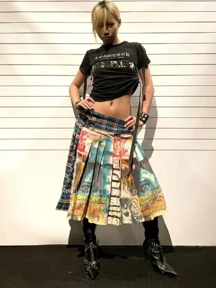 

Весна-лето 2026: Женские юбки с разрезом, сексуальные, уличный стиль, с принтом, уникальный дизайн