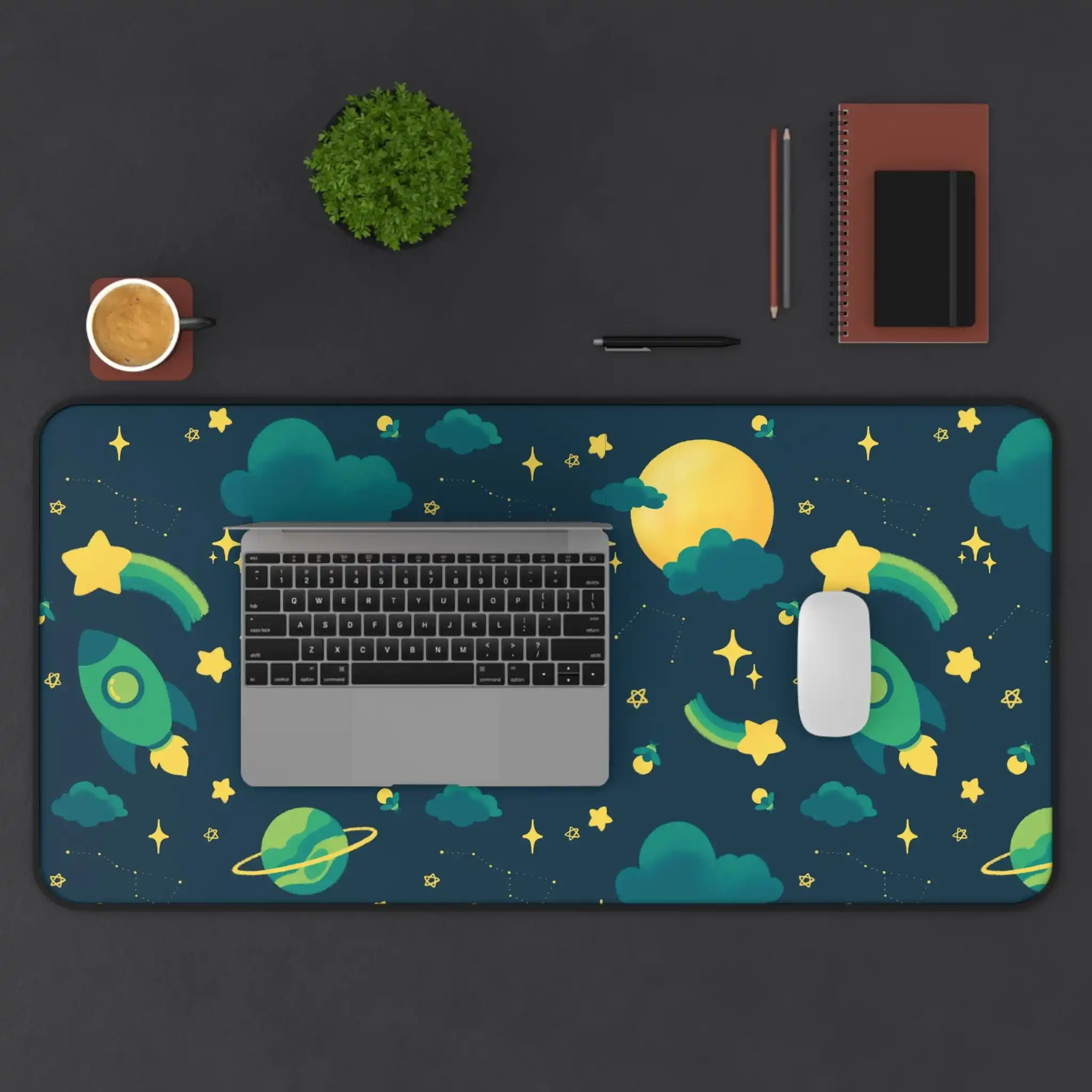 

Space Desk Mat，Space-themed Table Mat for Gamers,offices,study,astronomer Gifts,outer Space Decorations,starry Night Accessories