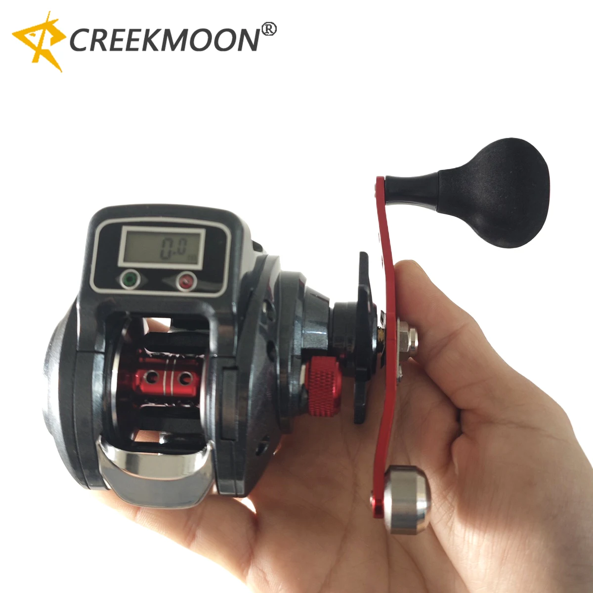 ラインカウンター付きベイトキャスティングフィッシングリール-16-1-ベアリングベイトキャスターホイール電子デジタルディスプレイ釣り糸カウンターリール