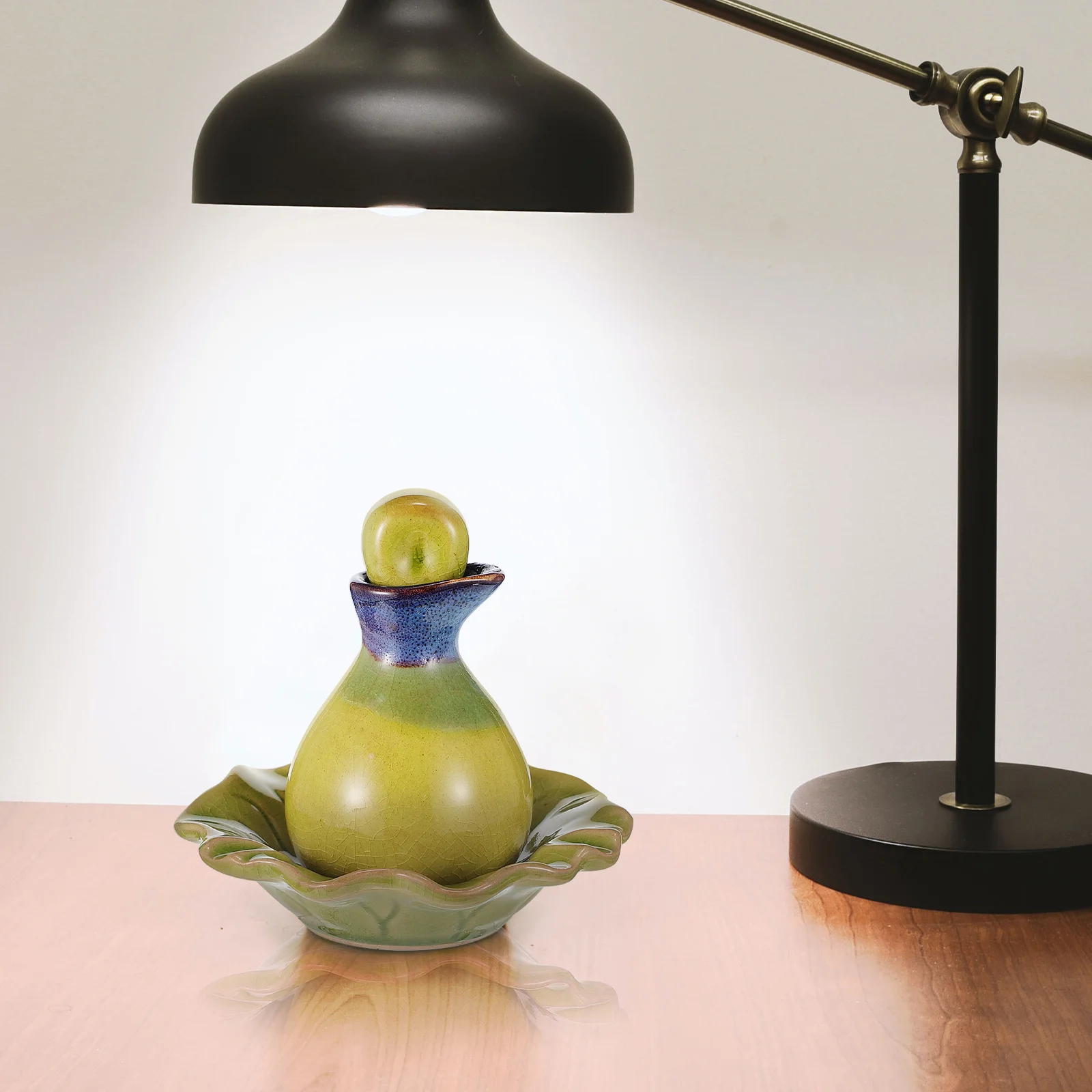 

1Set Ceramic Essential Oil Bottle Tray Kit Refillable Perfume Jar Small Porcelain Container Elegant Decoration for Bathroom